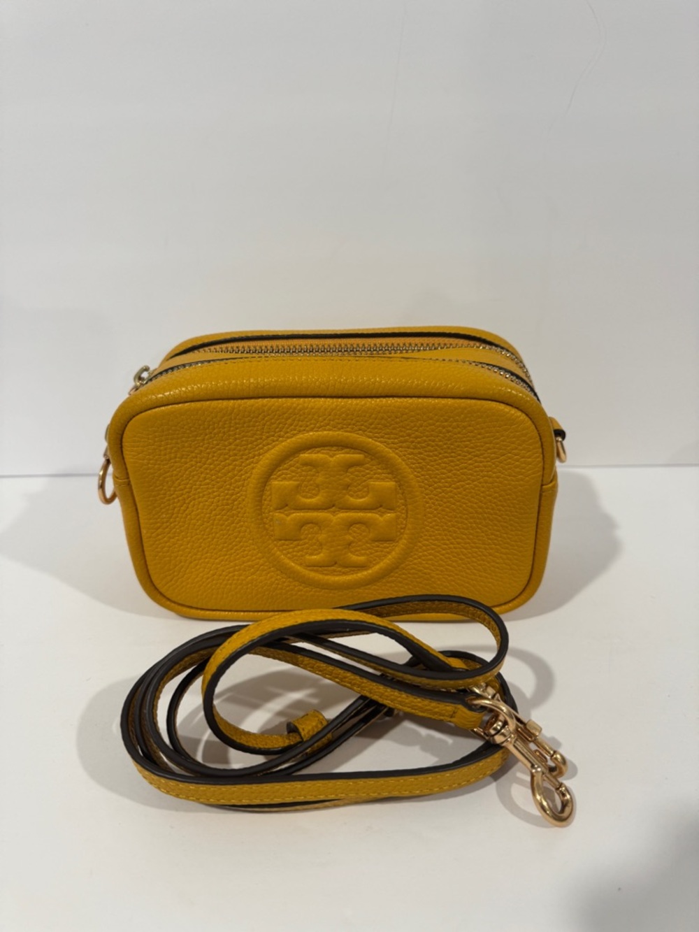 Tory Burch Small Yellow Perry Crossbody Bag